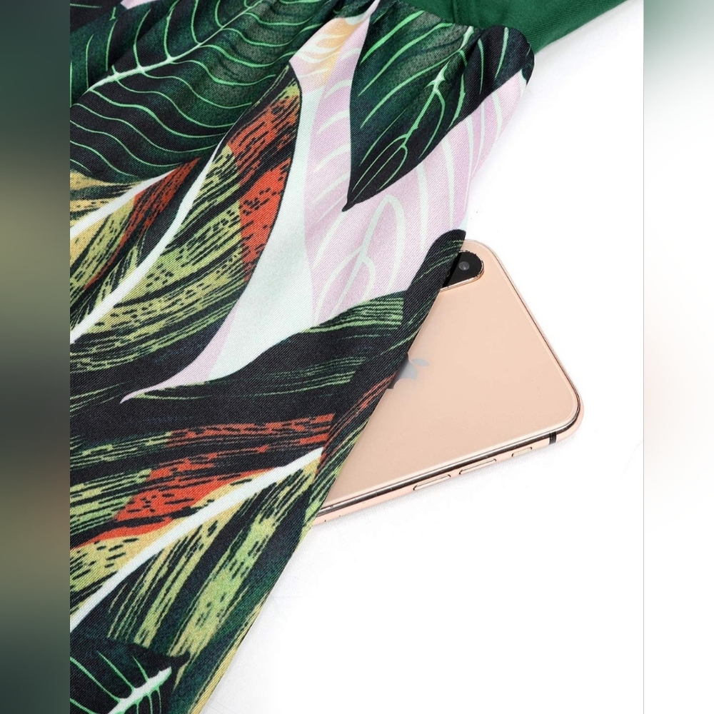 Amazon Tropical Green Maxi Dress - Picture 4 of 6